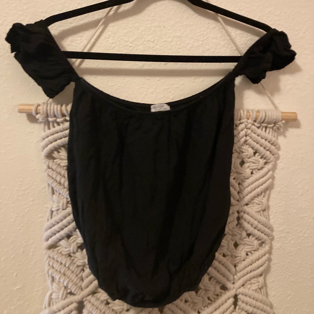 Cute off the shoulder top.
